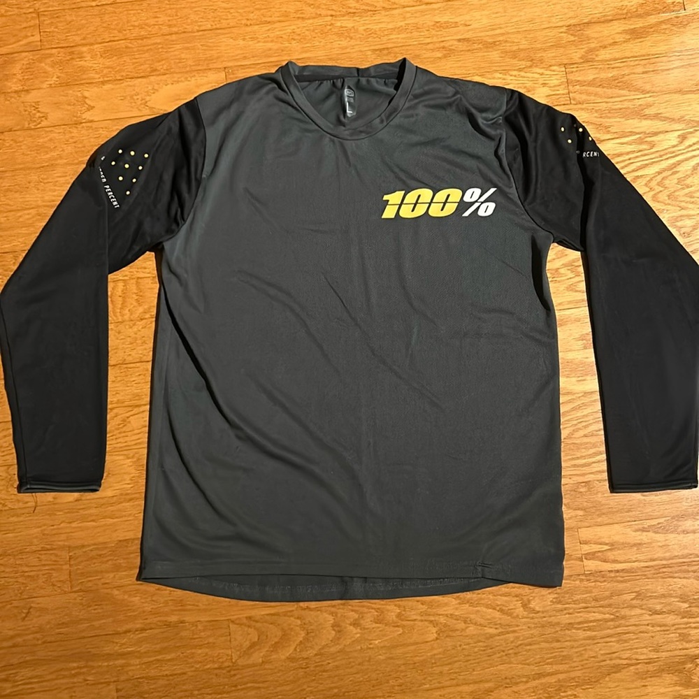 100% ONE HUNDRED PERCENT RIDE CAMP LONG SLEEVE  MOUNTAIN MTB BIKE JERSEY MENS L